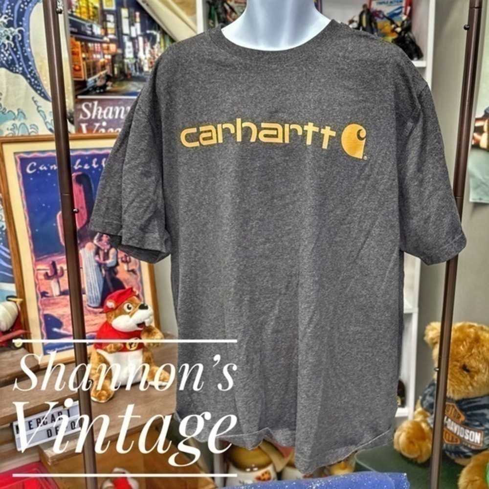 Carhartt loose fit sz XL spellout tee A22